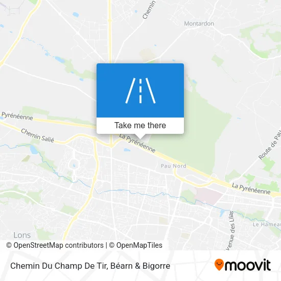 Chemin Du Champ De Tir map