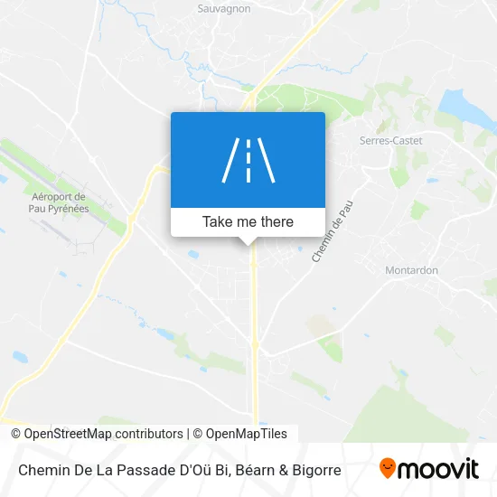 Chemin De La Passade D'Oü Bi map