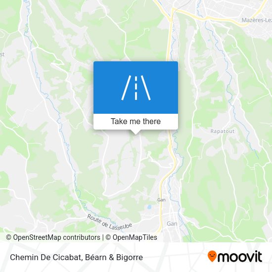 Chemin De Cicabat map