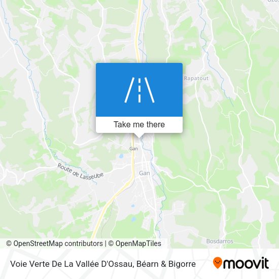 Voie Verte De La Vallée D'Ossau map