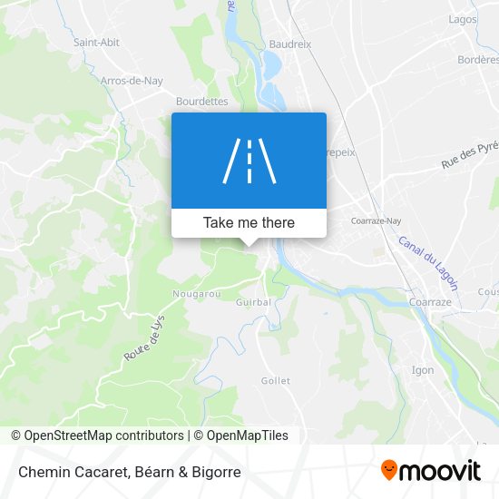 Chemin Cacaret map
