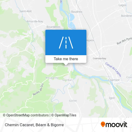 Chemin Cacaret map