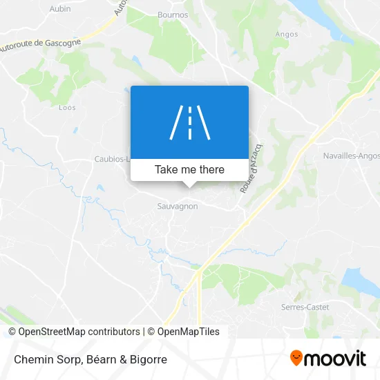 Chemin Sorp map