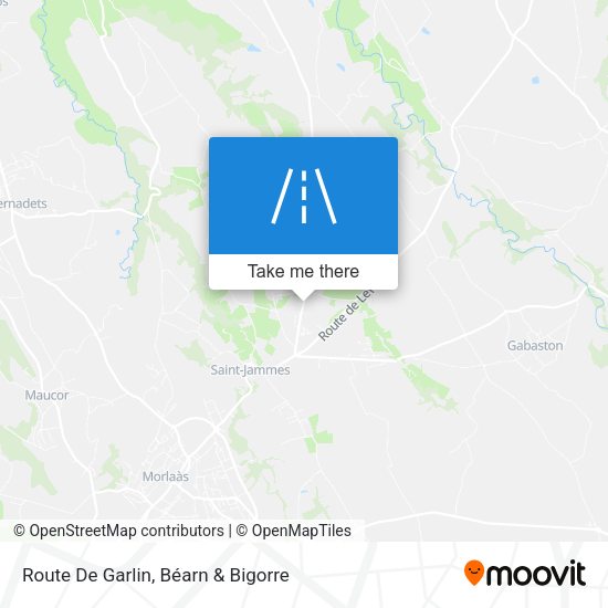 Route De Garlin map