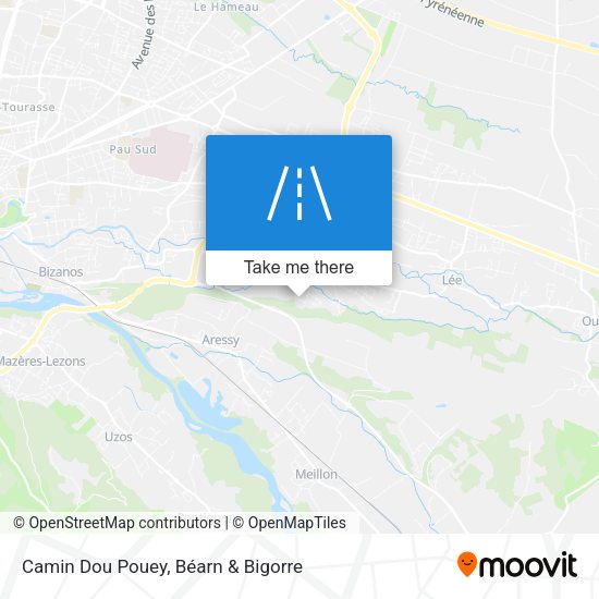 Camin Dou Pouey map