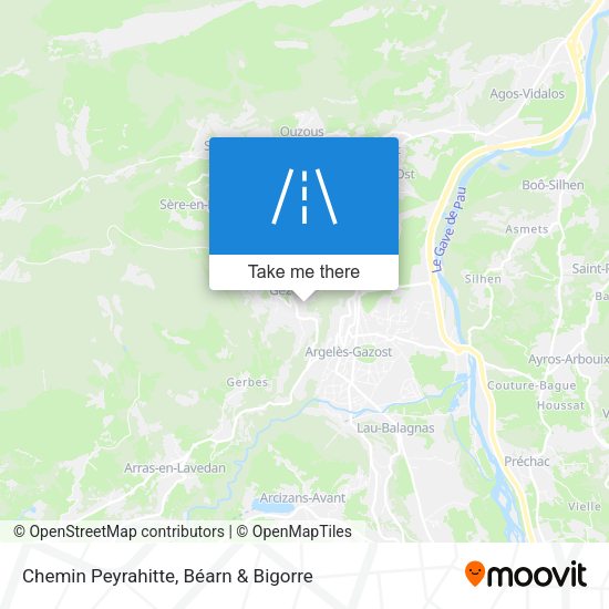 Chemin Peyrahitte map