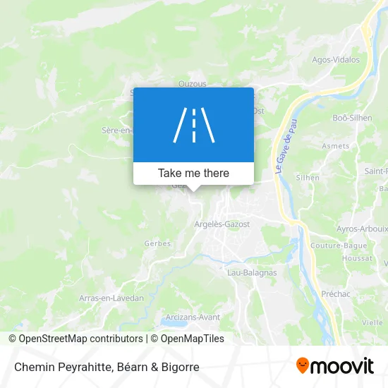 Chemin Peyrahitte map