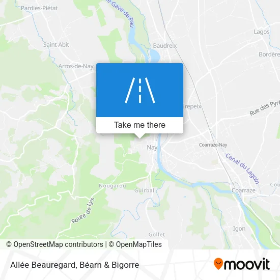 Allée Beauregard map