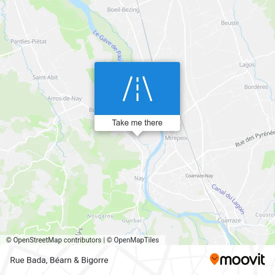 Rue Bada map