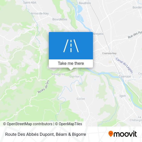 Route Des Abbés Dupont map