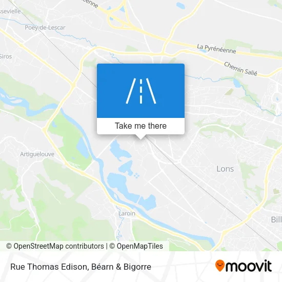 Rue Thomas Edison map