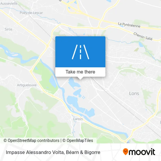 Impasse Alessandro Volta map