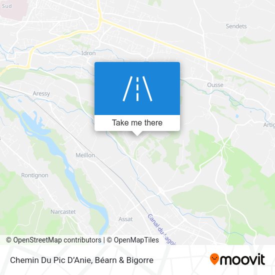 Chemin Du Pic D’Anie map