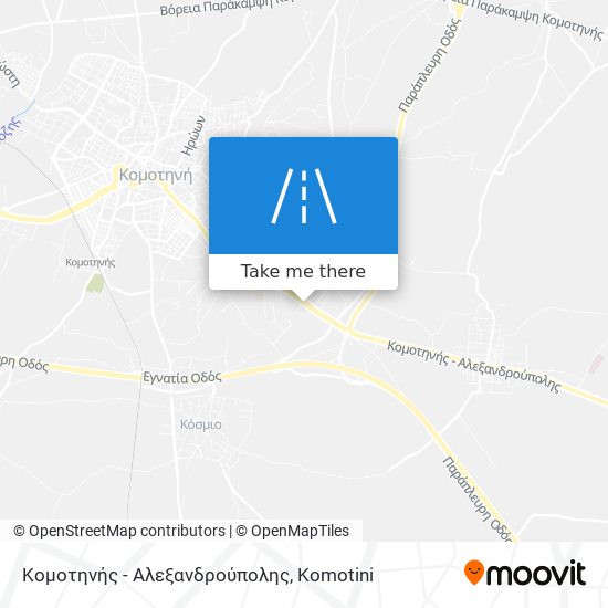 Κομοτηνής - Αλεξανδρούπολης map