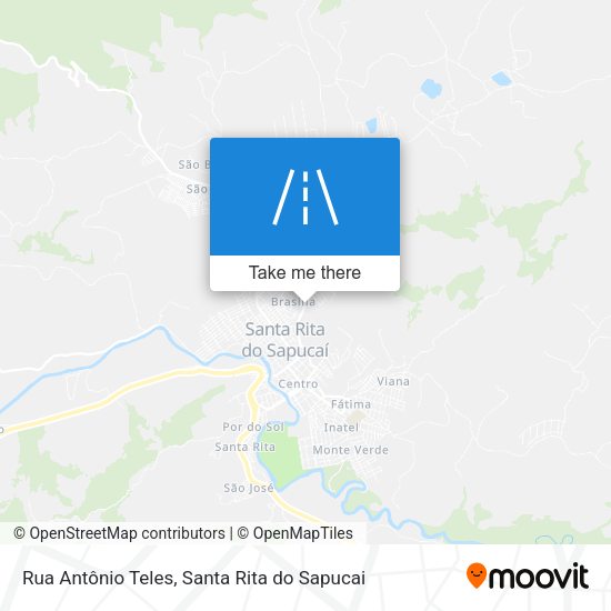 Rua Antônio Teles map