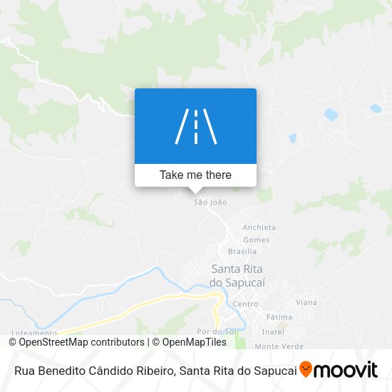 Rua Benedito Cândido Ribeiro map