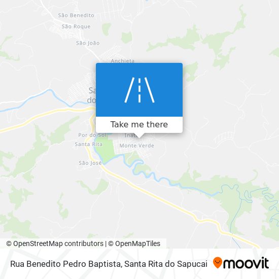 Mapa Rua Benedito Pedro Baptista