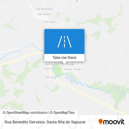 Rua Benedito Gervásio map