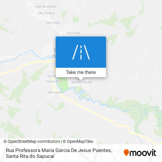 Mapa Rua Professora Maria Garcia De Jesus Puentes