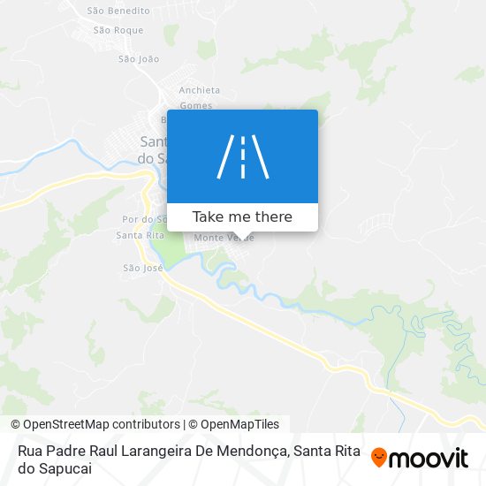 Mapa Rua Padre Raul Larangeira De Mendonça