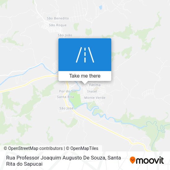 Rua Professor Joaquim Augusto De Souza map