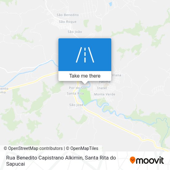 Rua Benedito Capistrano Alkimin map