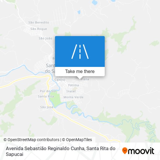 Mapa Avenida Sebastião Reginaldo Cunha