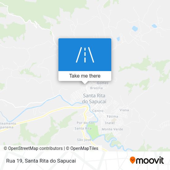 Rua 19 map
