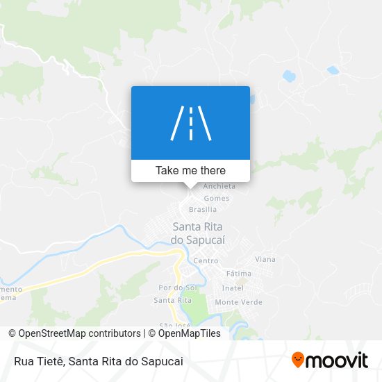 Rua Tietê map
