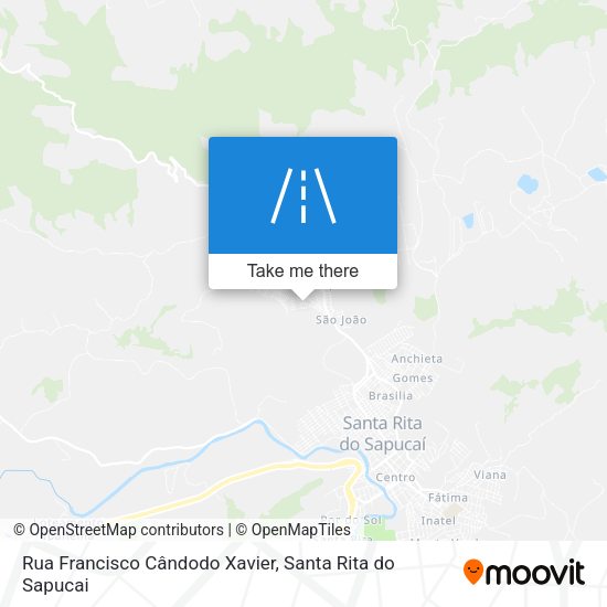 Rua Francisco Cândodo Xavier map