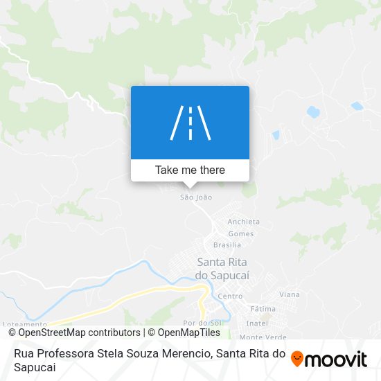 Rua Professora Stela Souza Merencio map