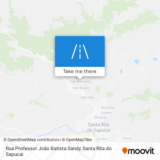 Rua Professor João Batista Sandy map