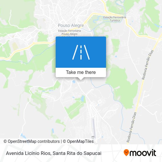 Avenida Licínio Rios map