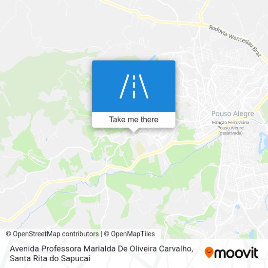 Avenida Professora Marialda De Oliveira Carvalho map