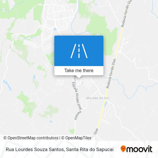 Rua Lourdes Souza Santos map