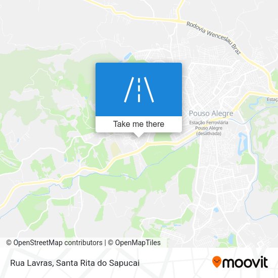 Rua Lavras map