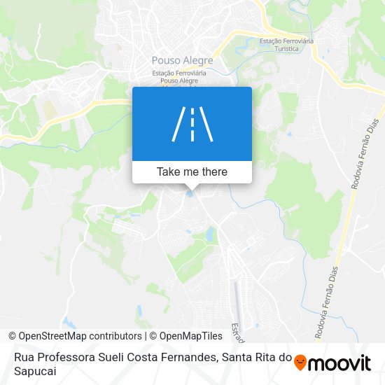 Rua Professora Sueli Costa Fernandes map