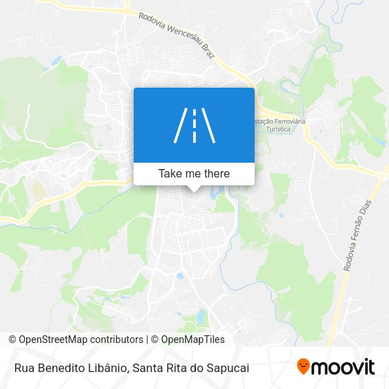 Rua Benedito Libânio map