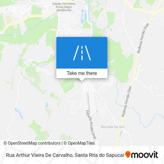 Rua Arthur Vieira De Carvalho map