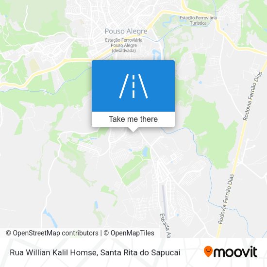 Rua Willian Kalil Homse map