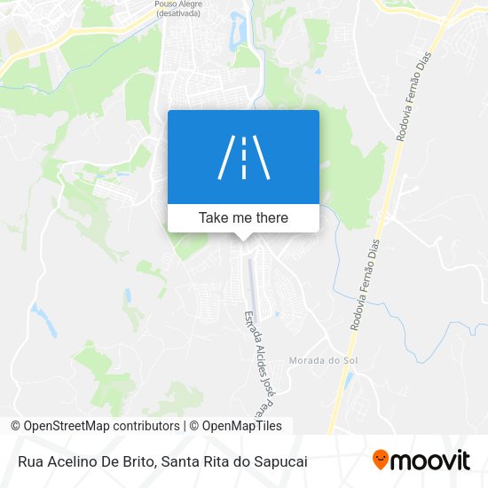 Rua Acelino De Brito map