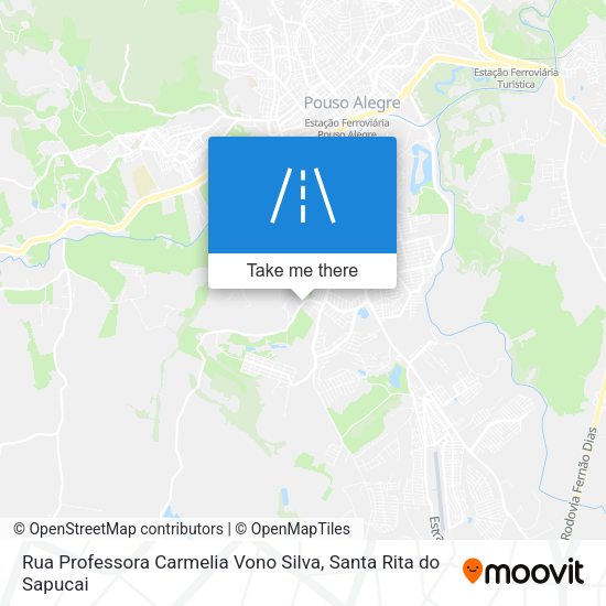 Rua Professora Carmelia Vono Silva map