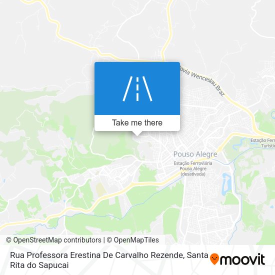 Rua Professora Erestina De Carvalho Rezende map