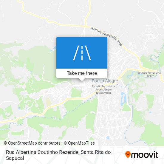 Rua Albertina Coutinho Rezende map