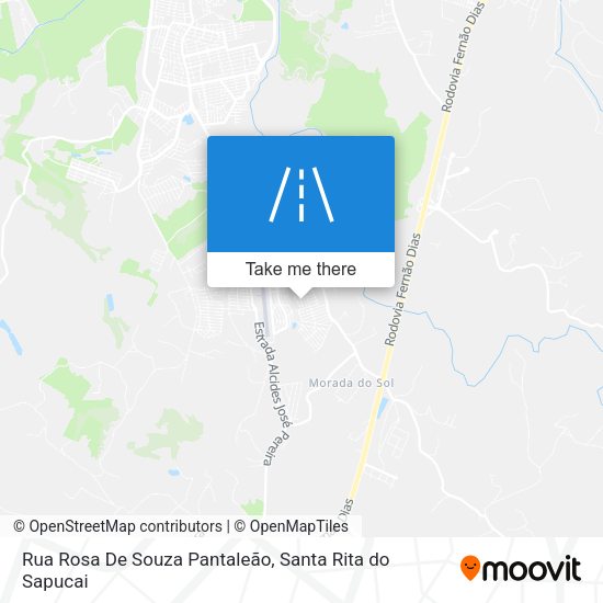 Rua Rosa De Souza Pantaleão map