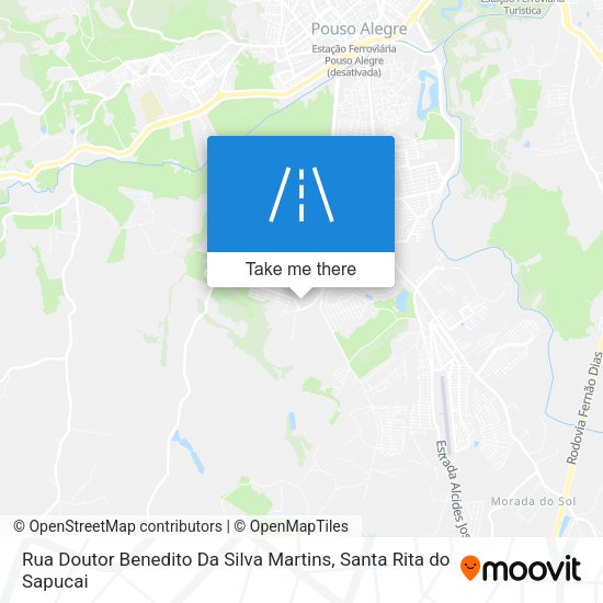 Rua Doutor Benedito Da Silva Martins map