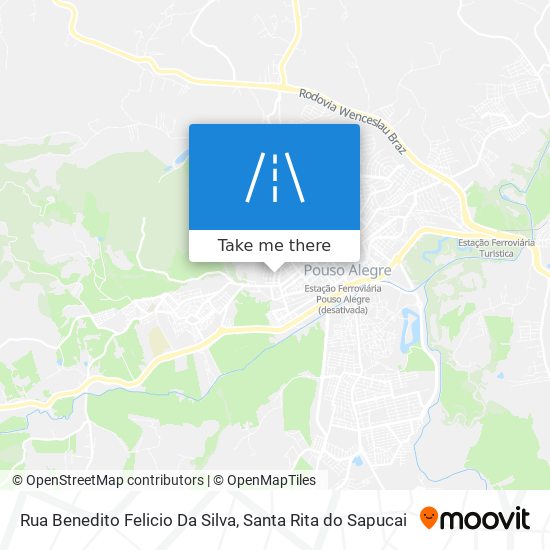 Mapa Rua Benedito Felicio Da Silva