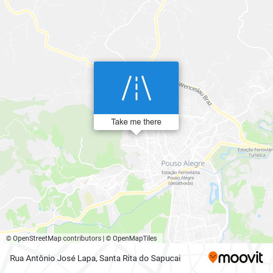 Mapa Rua Antônio José Lapa