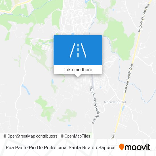 Rua Padre Pio De Peitrelcina map