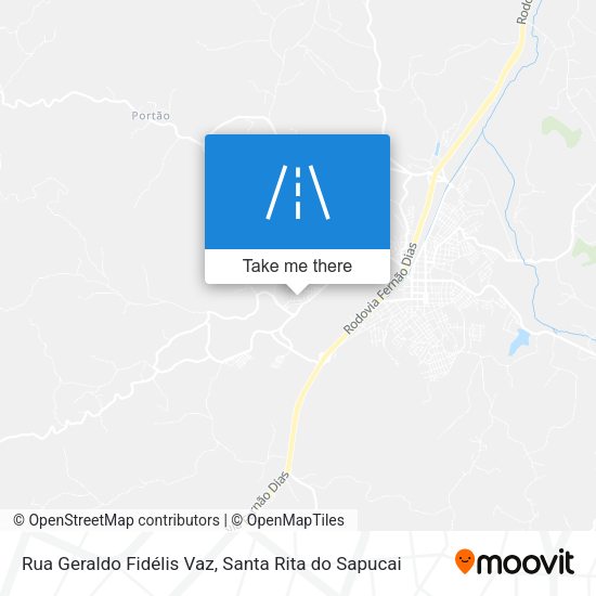 Rua Geraldo Fidélis Vaz map
